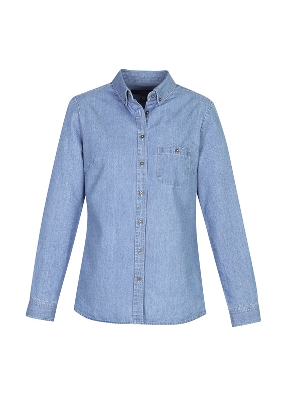 Indie Long Sleeve Shirt - Women - Blue
