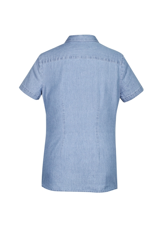 Indie Short Sleeve Shirt - Women - Blue