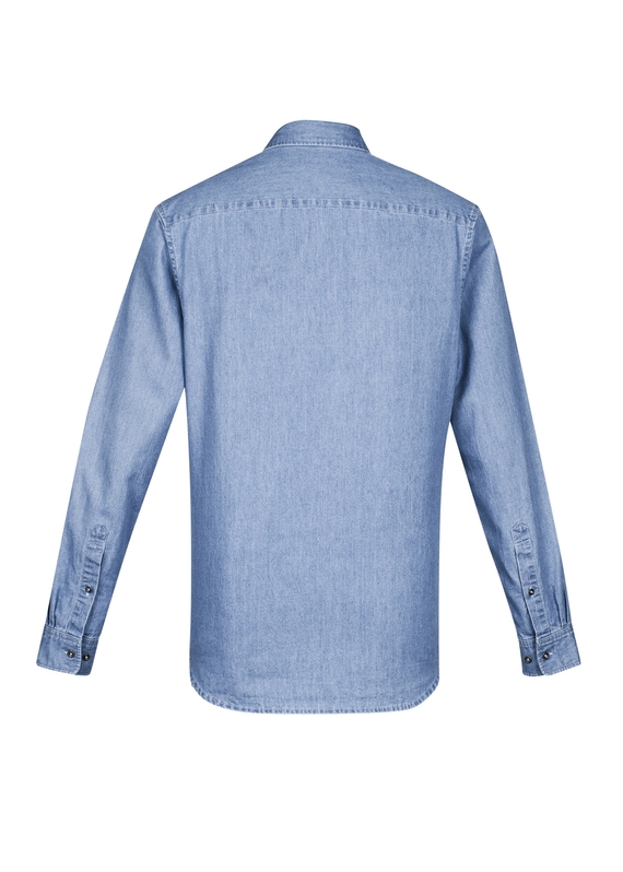 Indie Long Sleeve Shirt - Men - Blue