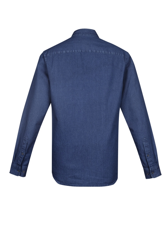 Indie Long Sleeve Shirt - Men - Dark Blue