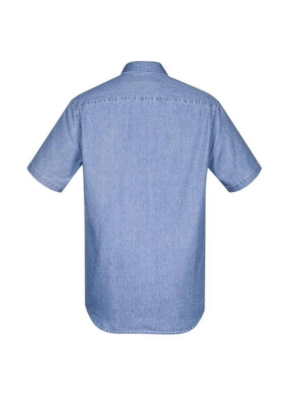 Indie Short Sleeve Shirt - Men - Blue