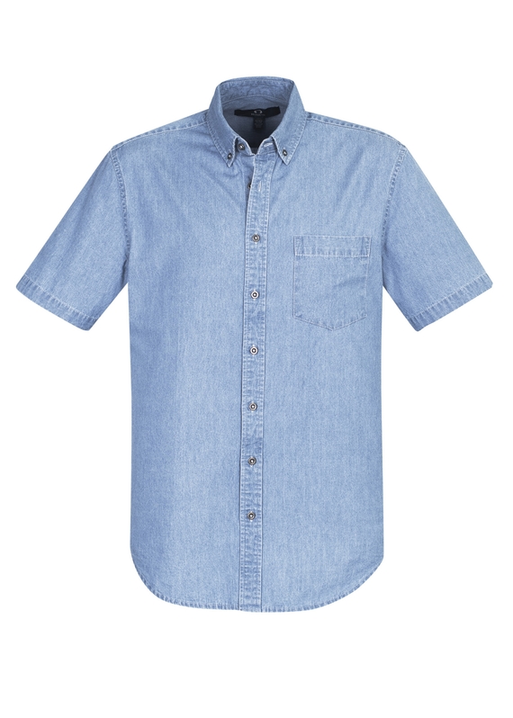 Indie Short Sleeve Shirt - Men - Blue