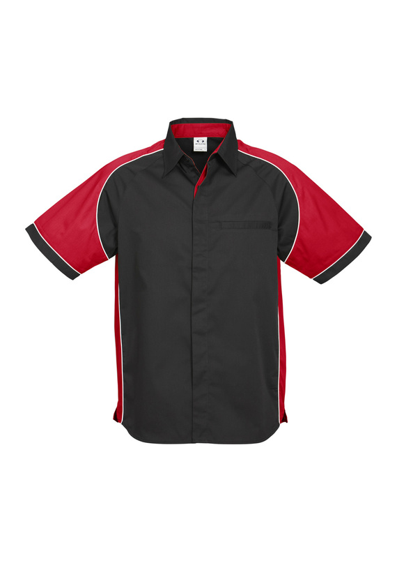 Nitro Contrast Panel Shirt - Men - Black/Red/White