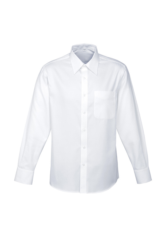 Long Sleeve Cotton Luxe Shirt - Men - White