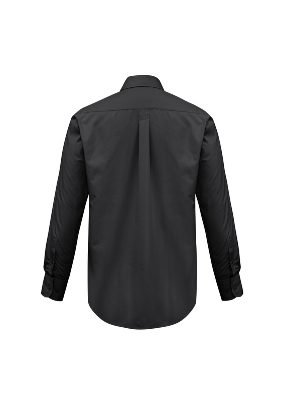 Base Poplin  Long Sleeve Shirt - Men - Back View