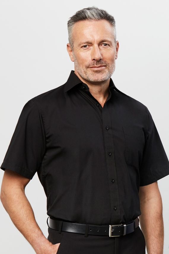 Poplin Short Sleeve Shirt - Men