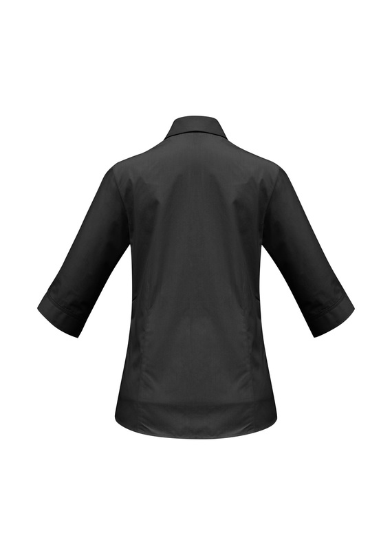 Base Poplin 3/4 Sleeve Shirt - Women - Back View