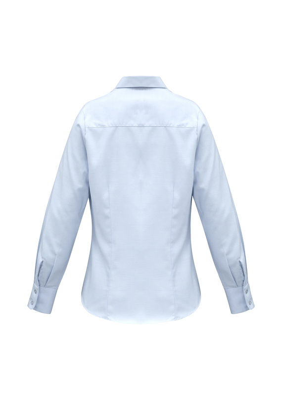 Luxe Long Sleeve Cotton Shirt - Women - Back View