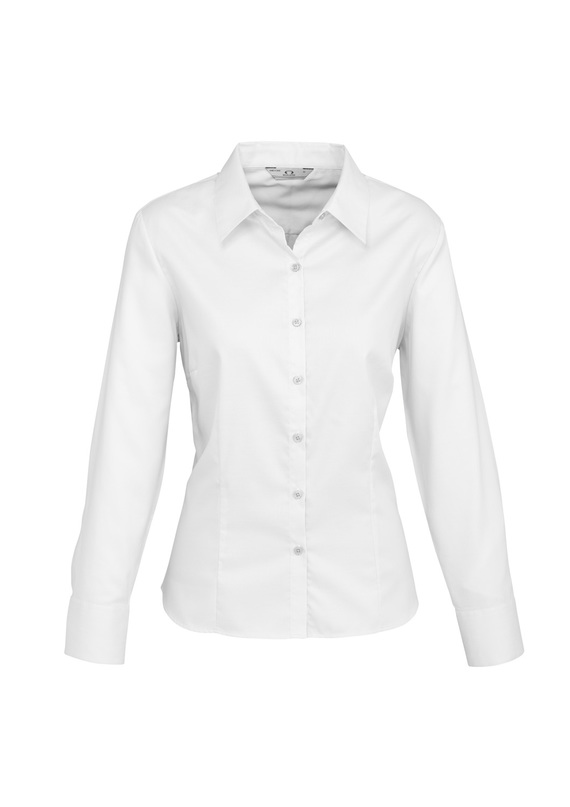 Luxe Long Sleeve Cotton Shirt - Women - White