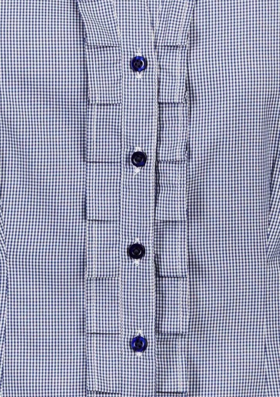 Edge Short Sleeve Check Shirt - Women - Detail