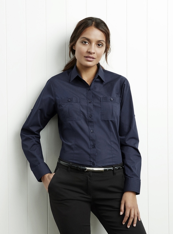 Bondi Roll-Up Long Sleeve Shirt - Women