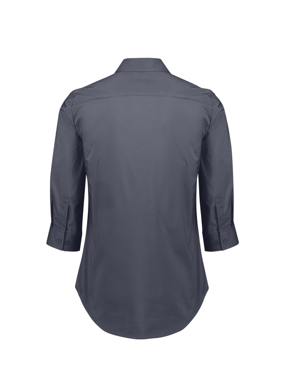 Mason 3/4 Sleeve Semi Fitted Cotton-rich Shirt - Women