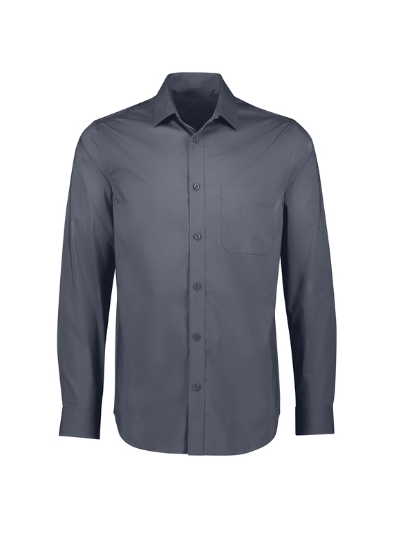 Mason L/S Classic Cotton-rich Shirt - Men - Slate