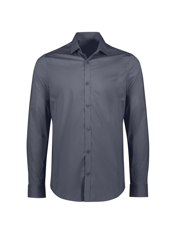 Mason L/S Tailored Cotton-rich Shirt - Men - Slate