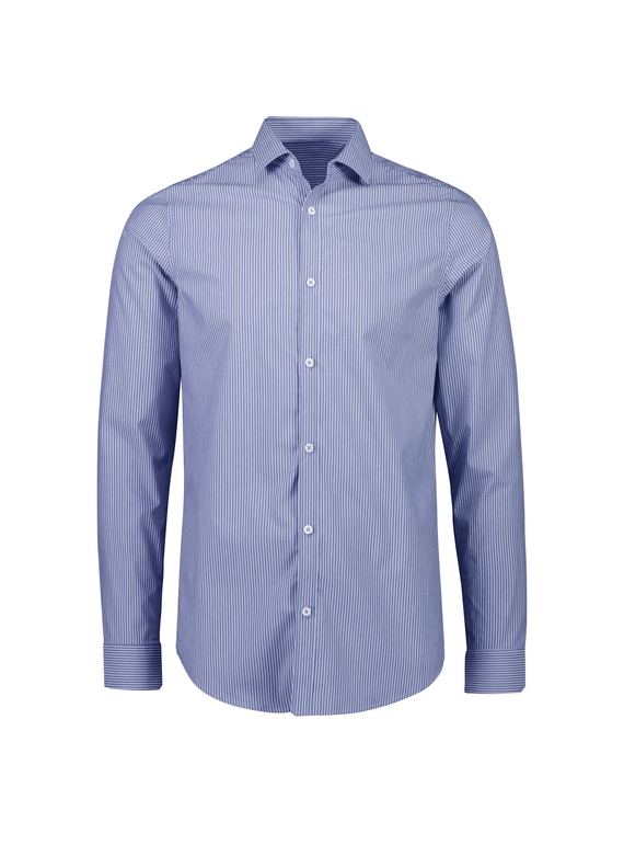 Conran L/S Tailored Cotton-rich Shirt - Men - French Blue/White