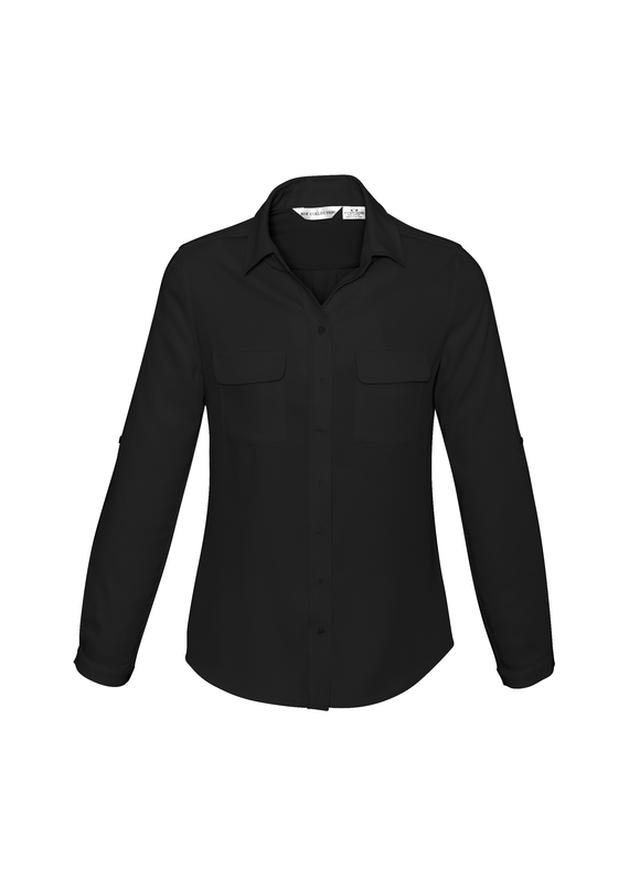 Madison Mechanical Stretch Long Sleeve Shirt - Women - Black