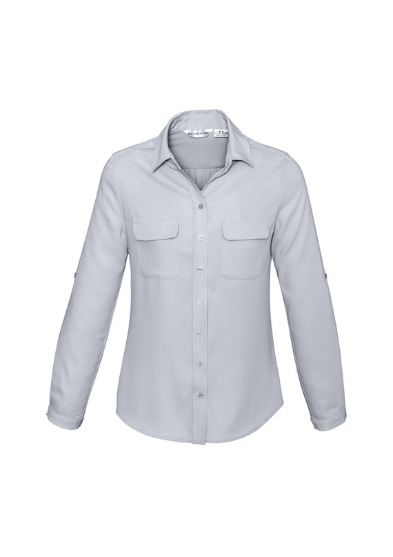 Madison Mechanical Stretch Long Sleeve Shirt - Women - Silver Mist