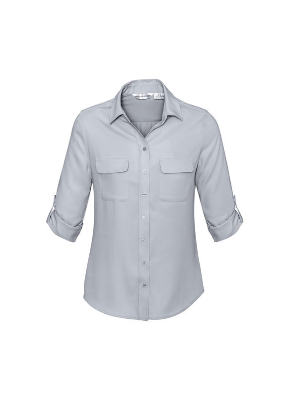 Ladies Madison Long Sleeve Shirt - Graham Brown & CO - Roll Sleeve