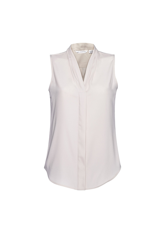 Madison Easy Elegance Sleeveless Blouse - Ivory