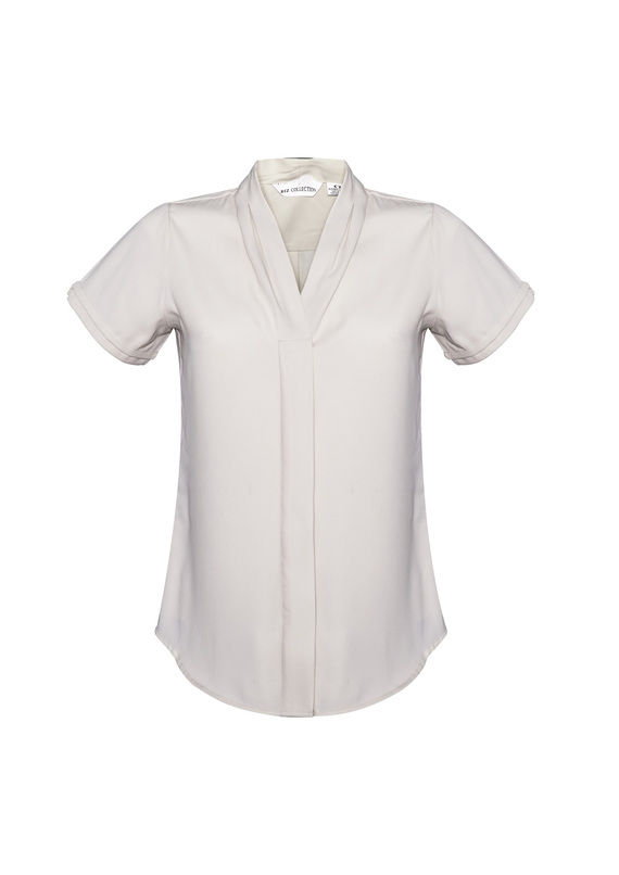 Ladies Madison Short Sleeve Blouse - Graham Brown & CO - Ivory