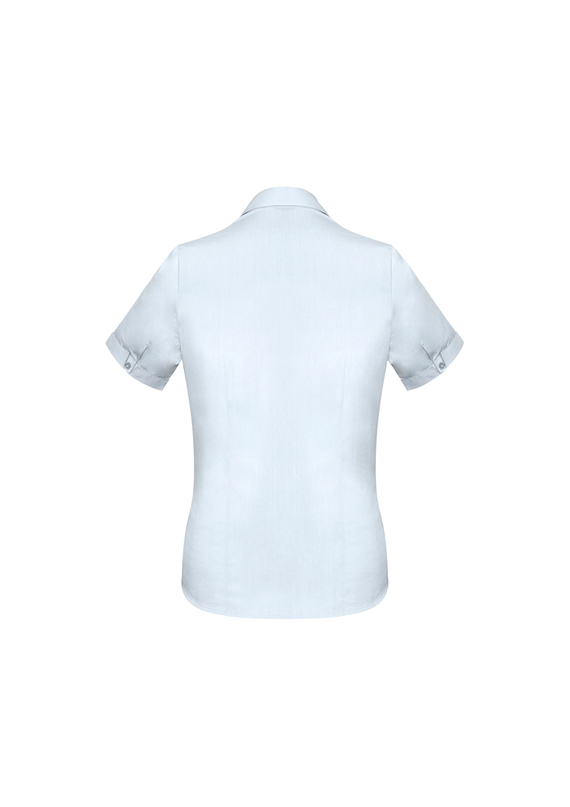 Monaco Cotton Stretch Short Sleeve Shirt - Women - Back View