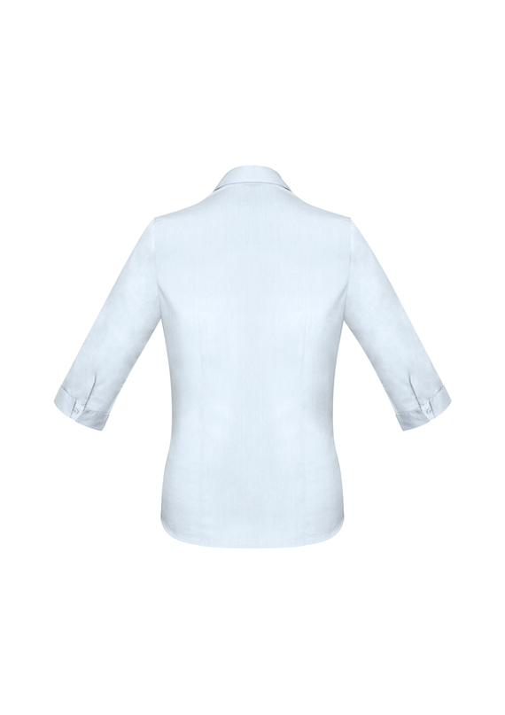 Monaco Cotton Stretch 3/4 Sleeve Shirt - Women - Back View