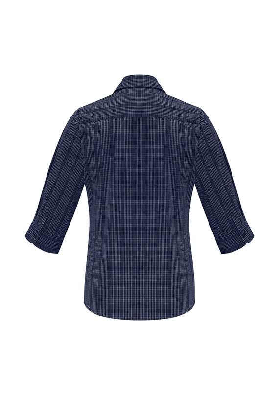 Harper 3/4 Sleeve Check Shirt - Women - Back View