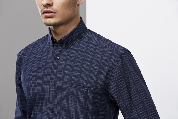 Harper Long Sleeve Check Shirt - Men - Detail