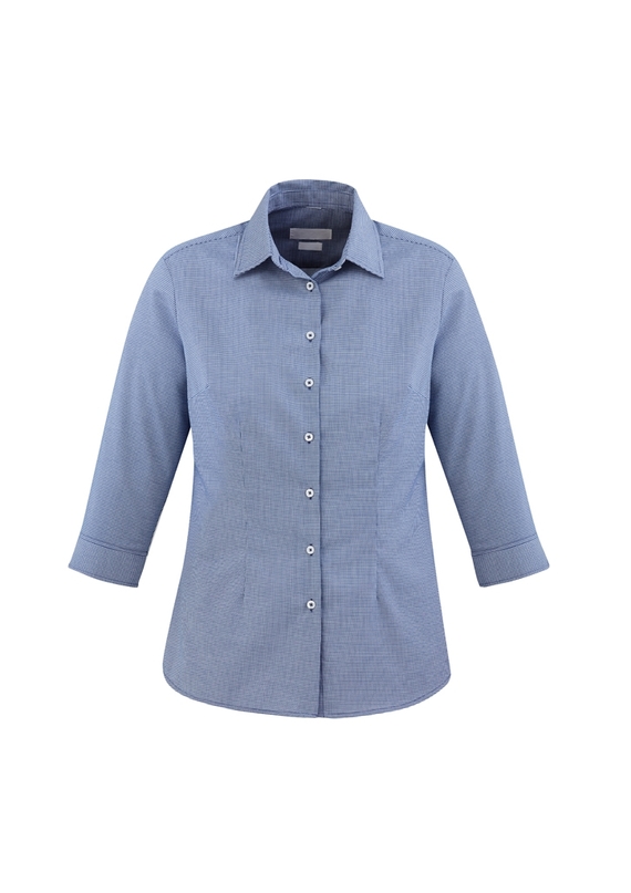 Jagger 3/4 Sleeve Cotton-Rich Shirt - Women - French Blue