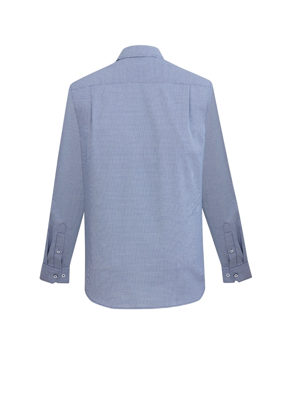 Jagger Long Sleeve Cotton-Rich Shirt - Men - Back View