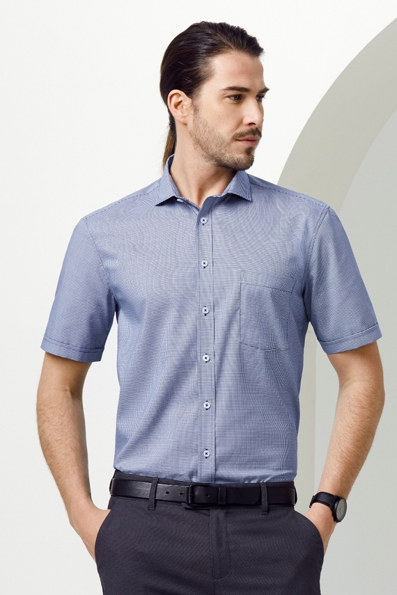 Short Sleeve Cotton-Rich Jagger Shirt - Men