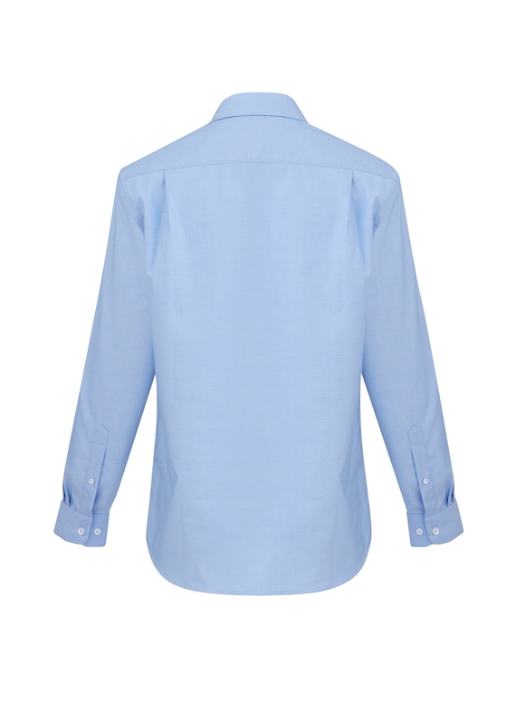 Regent Long Sleeve 100% Cotton Shirt - Men - Back View