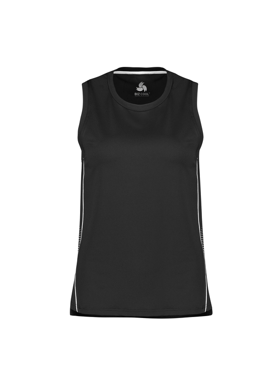 Balance Singlet - Women - Black/White