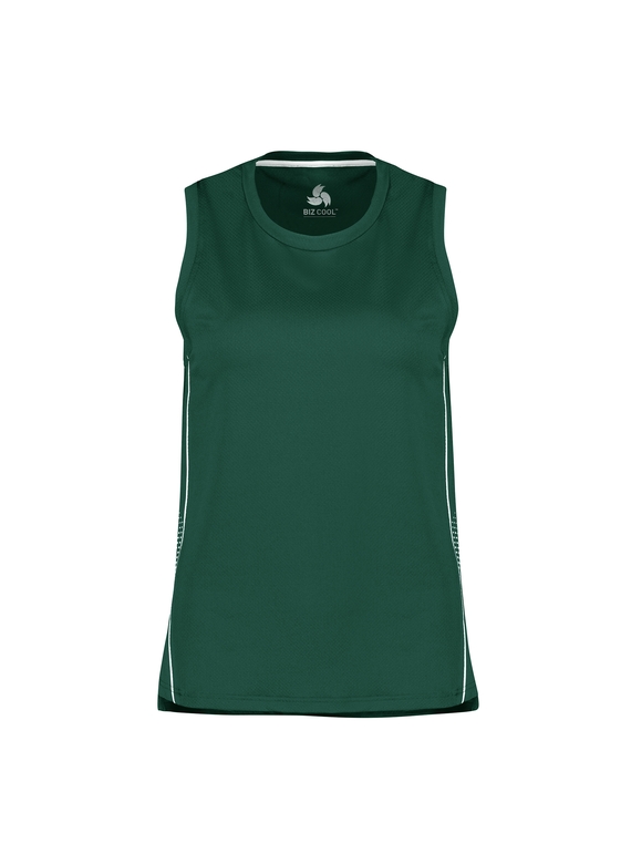 Balance Singlet - Women - Forest/White