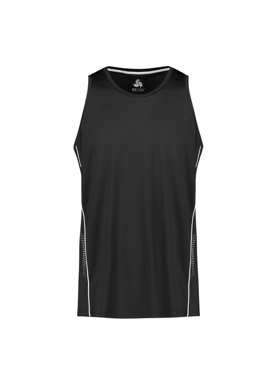 Balance Singlet - Men - Black/White