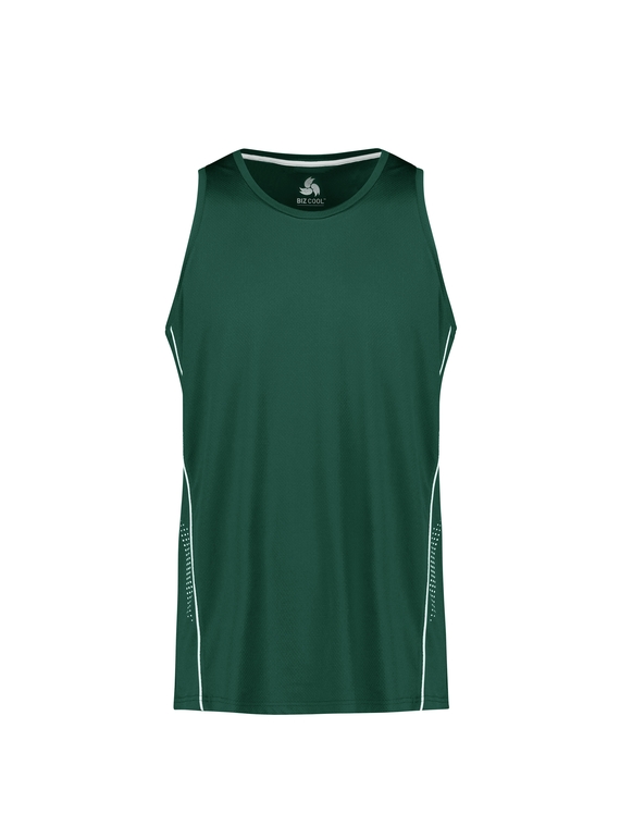 Balance Singlet - Men - Forest/White