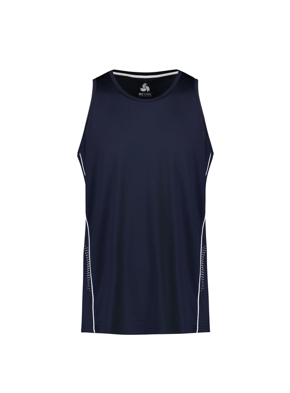 Balance Singlet - Men - Navy/White