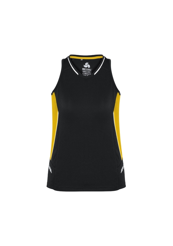Renegade BIZCOOL Sports Singlet - Women - Black/Gold