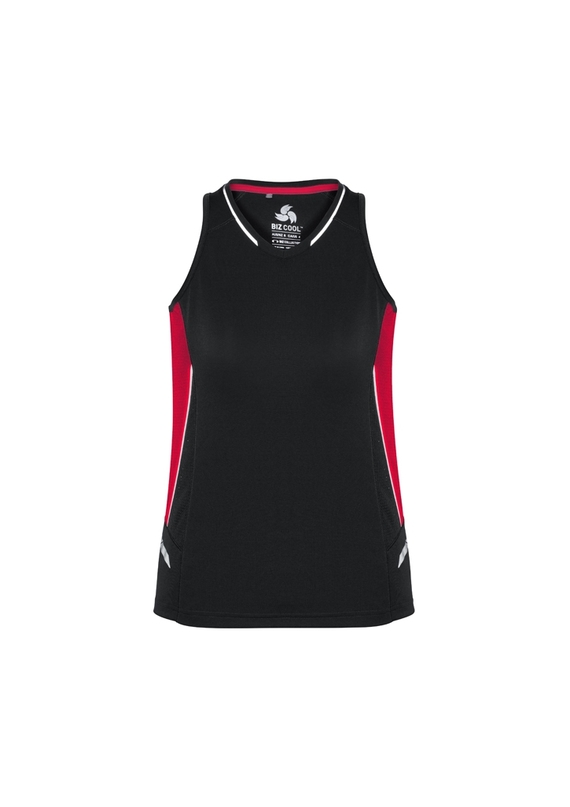 Renegade BIZCOOL Sports Singlet - Women - Black/Red
