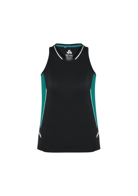 Renegade BIZCOOL Sports Singlet - Women - Black/Teal
