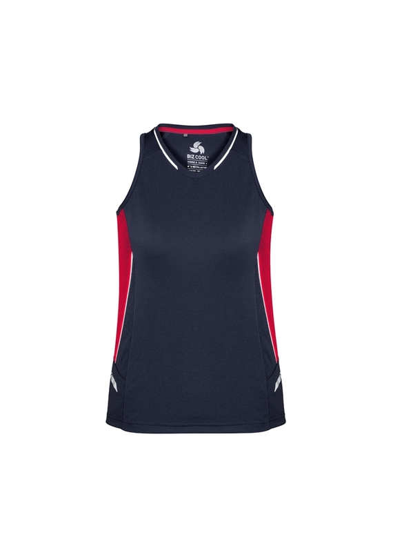 Renegade BIZCOOL Sports Singlet - Women - Navy/Red