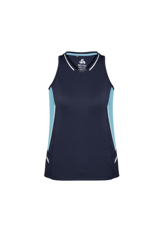 Renegade BIZCOOL Sports Singlet - Women - Navy/Sky