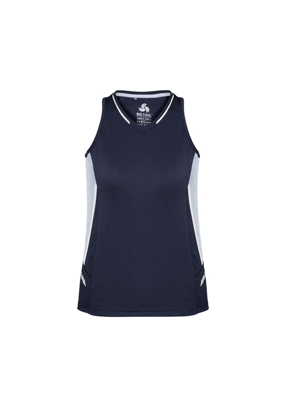 Renegade BIZCOOL Sports Singlet - Women - Navy/White
