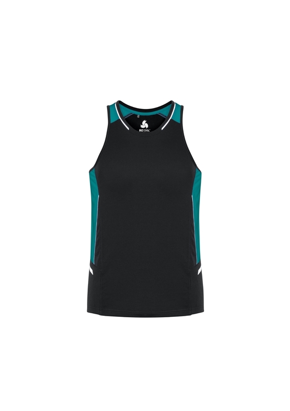 Renegade BIZCOOL Sports Singlet - Men - Black/Teal