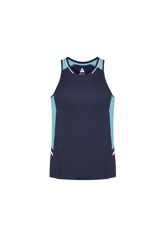 Renegade BIZCOOL Sports Singlet - Men - Navy/Sky