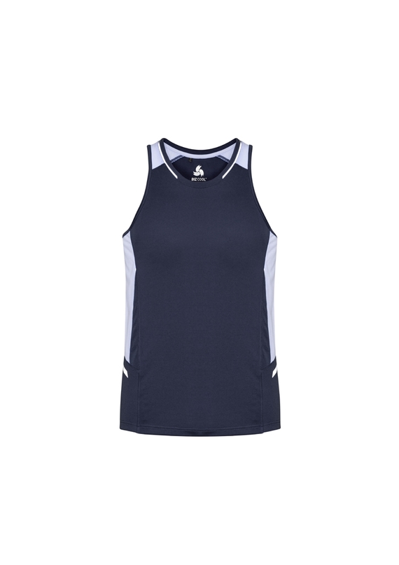 Renegade BIZCOOL Sports Singlet - Men - Navy/White