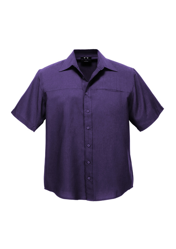 Short Sleeve Oasis Shirt - Men - Grape