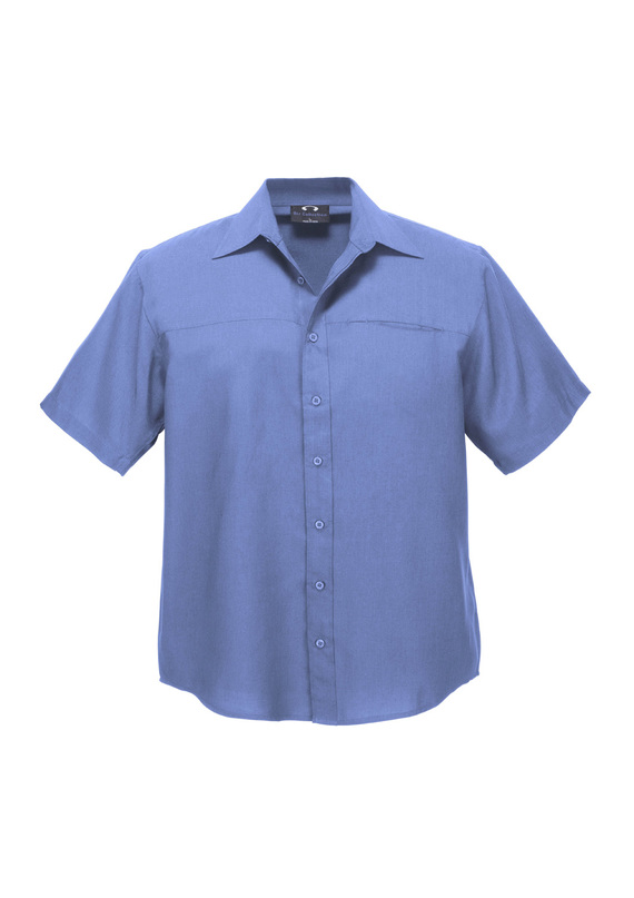 Short Sleeve Oasis Shirt - Men - Mid Blue