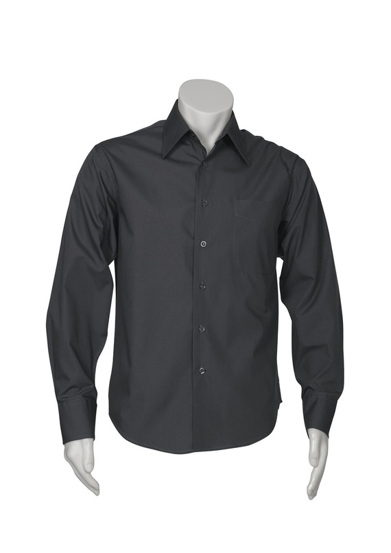 Long Sleeve Metro Shirt - Men - Charcoal