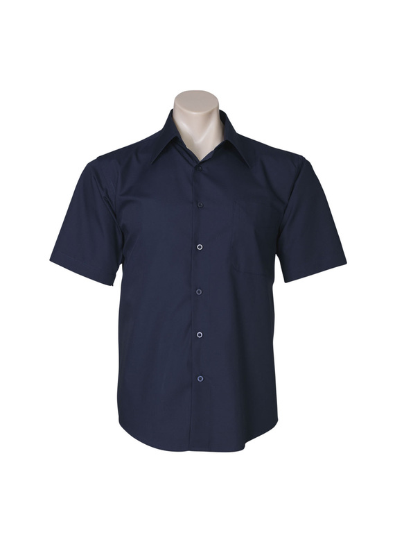 Short Sleeve Metro Shirt - Men - Navy
